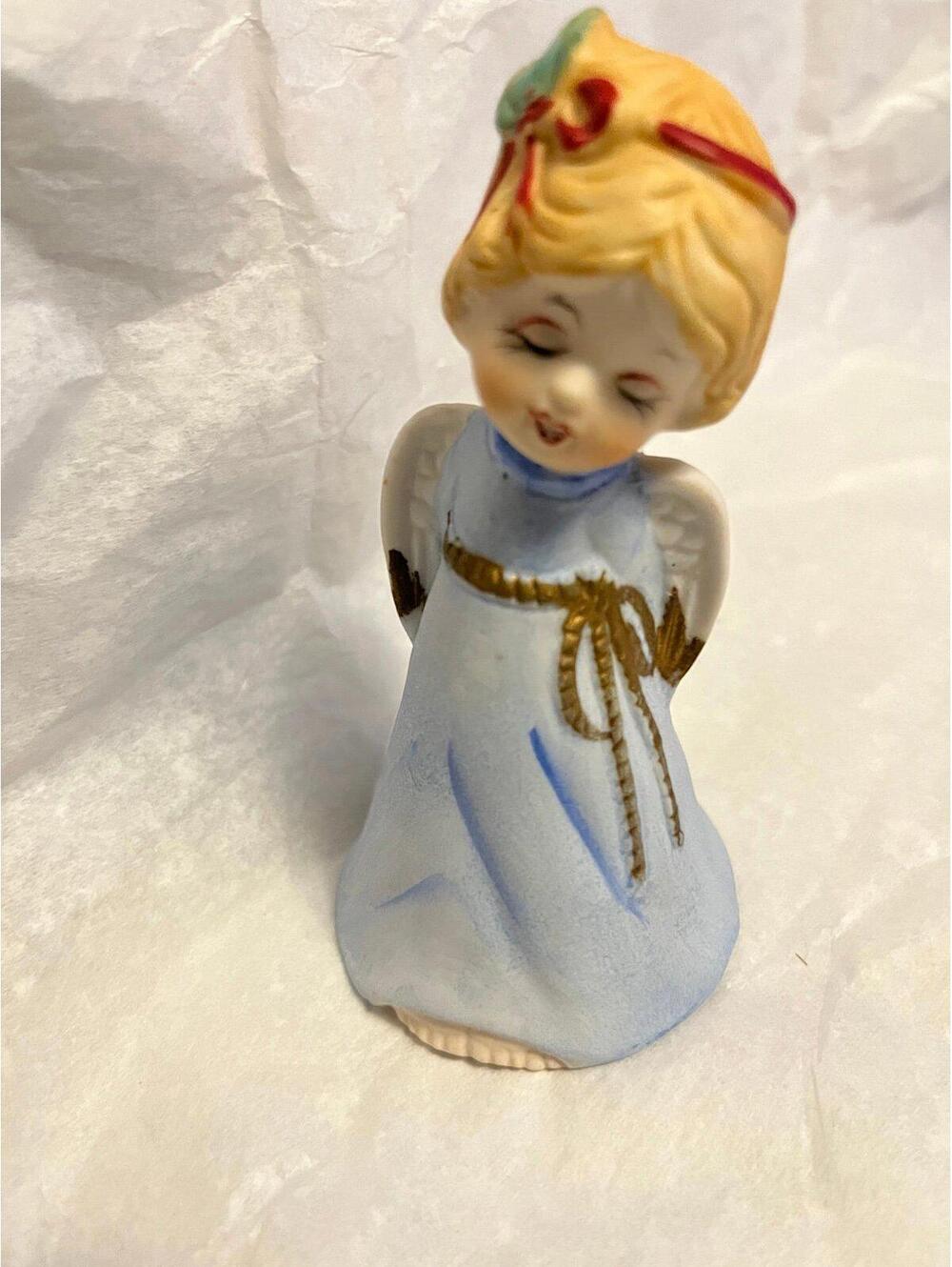 1978 Jasco Merri Belle Porcelain Angel Bell u
